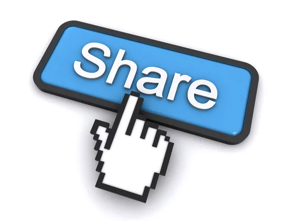 Botão Compartilhar — Fotografia de Stock
