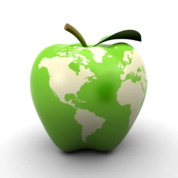 Dünya elma — Stok fotoğraf