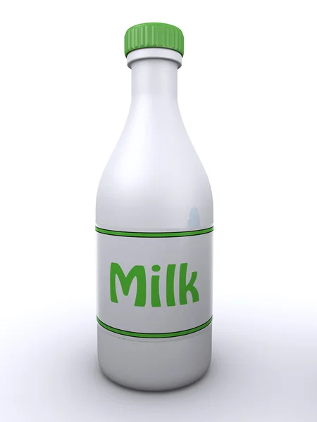 Milch 3d — Stockfoto