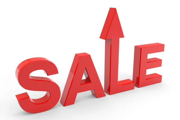 The word sale with arrow going up. — Stockfoto