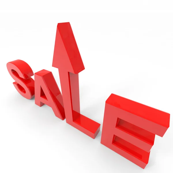 The word sale with arrow going up. — 图库照片