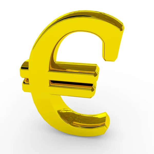 Guld euro sjunga. — Stockfoto