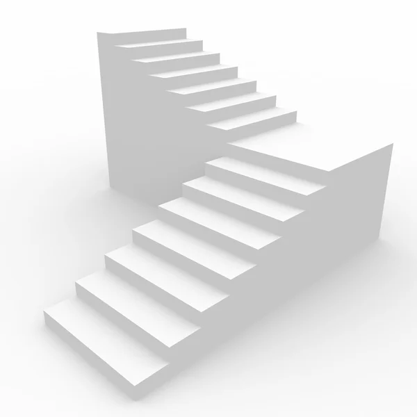 Белая лестница . — стоковое фото