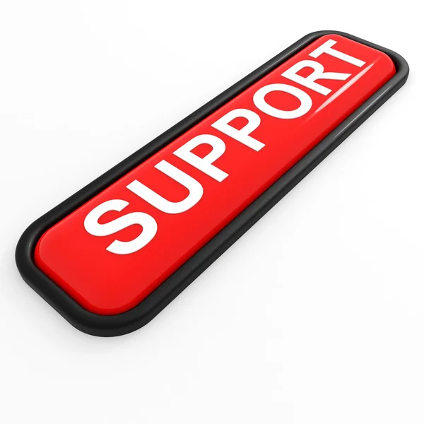 Red button SUPPORT. — Stock Photo, Image