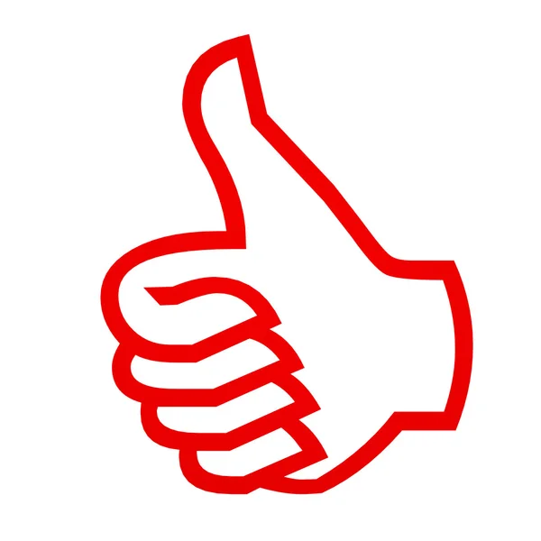 Thumbs up gesture. — Stock Photo, Image