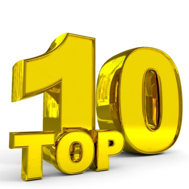 Gold top ten. clipart