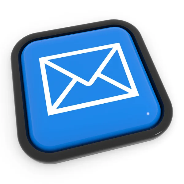 Blue mail button. — Stock Photo, Image