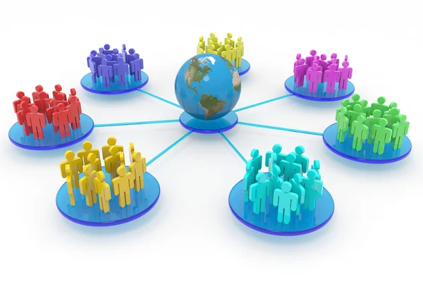 Üzleti vagy társadalmi hálózat. koncepció. — Stock Fotó