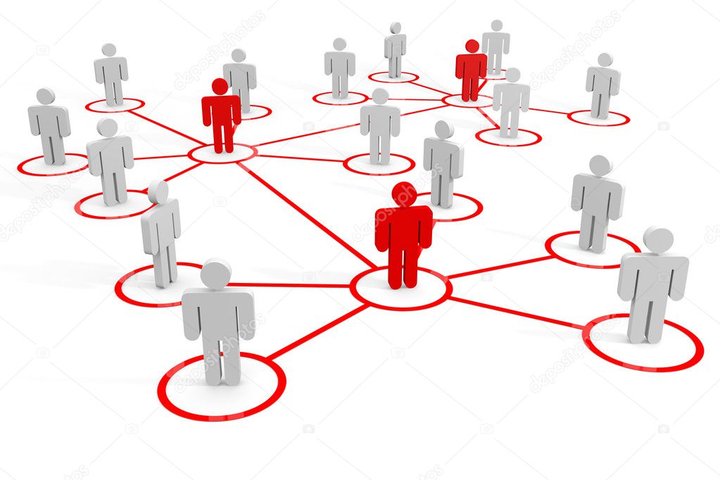 Business or social network. Concept.
