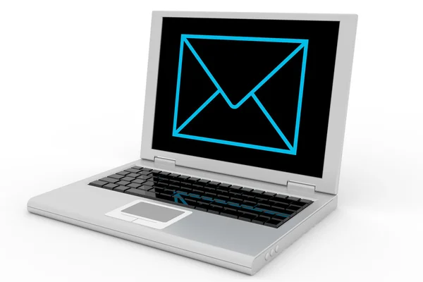 Laptop mail. — Stock Photo, Image