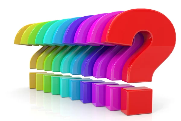 Stock image Colorful questions.