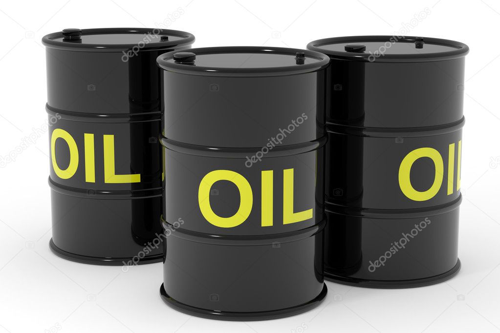 Oil barrels.