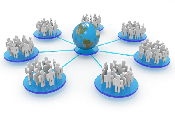 Business or social network. Concept. — Stock Photo, Image