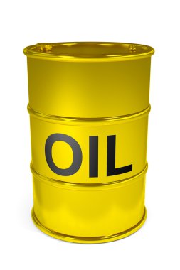 Golden oil barrel. clipart