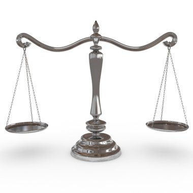 Balanced scales. clipart