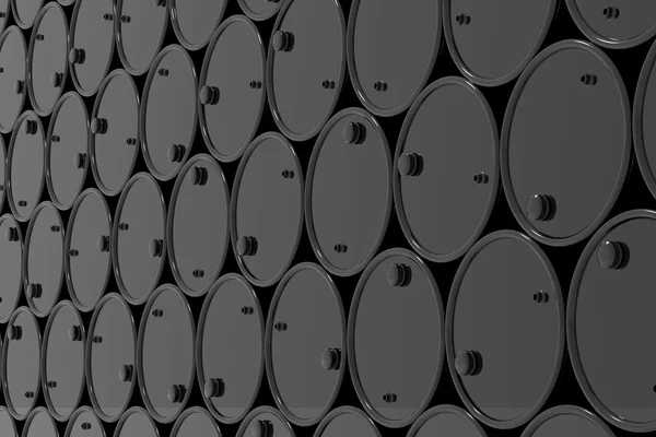Barili di petrolio . — Foto Stock