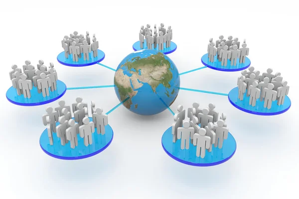 Business or social network. Concept. — Stock Photo, Image