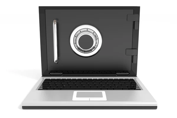 Cassetta di sicurezza per laptop chiusa . — Foto Stock