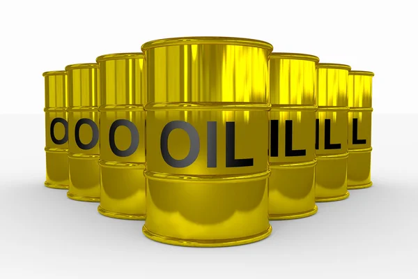 Oil barrels. — Stock Photo, Image