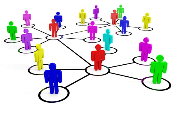 Business or social network. Concept. Stock Photo