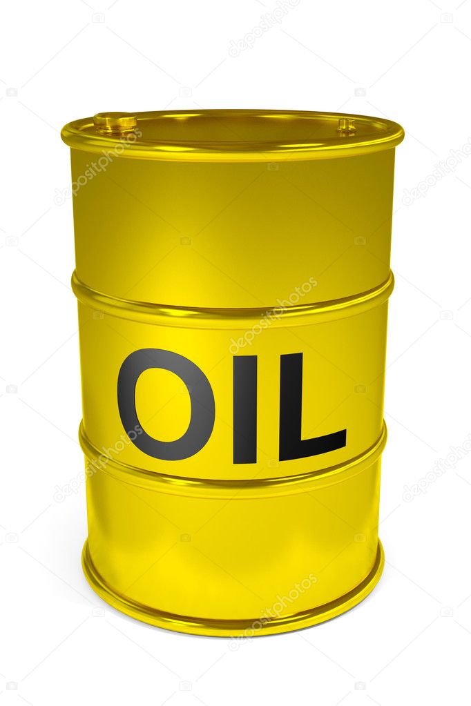 Golden oil barrel.