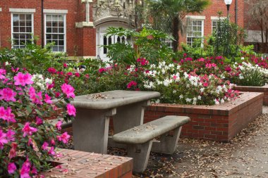 University of Florida Griffin-Floyd Hall Courtyard clipart