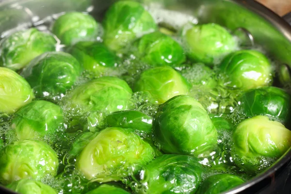 stock image Boiling Brussels Sprouts