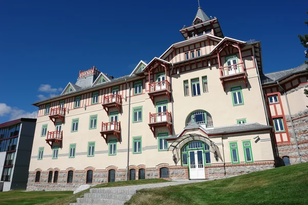 stock image Hotel on the Strbske Pleso.