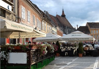 The square in Brasov. clipart