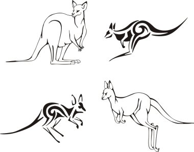 Kangaroos clipart