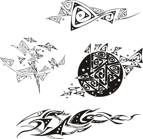 Декоративні трикутник візерунки — стоковий вектор