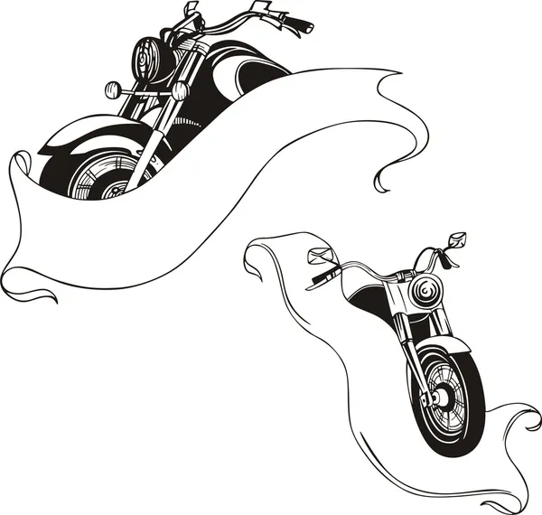 Motocykly s pásky — Stockový vektor