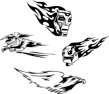 Miscellaneous Tattoo Aerographics Designs clipart