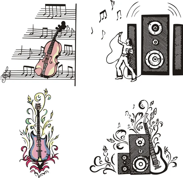 Музыкальный набор — стоковый вектор