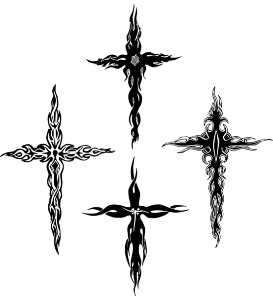 Croix tribale — Image vectorielle
