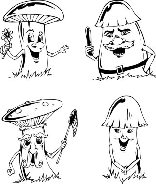 mantar karikatürler