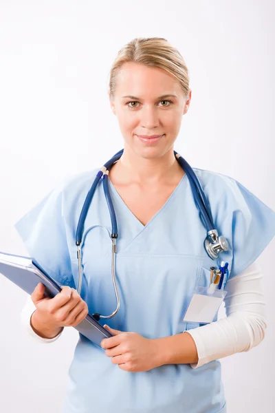 Persona médica: Enfermera o doctora joven mujer —  Fotos de Stock