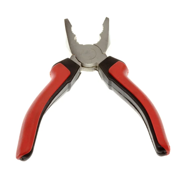 Red pliers isolated — Stock Photo, Image