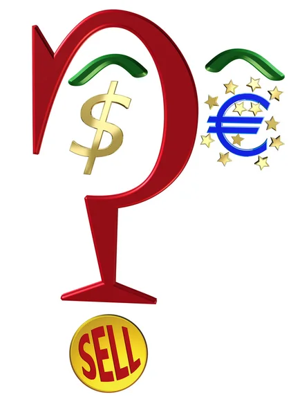 Euro against Dollar — Stock Photo, Image