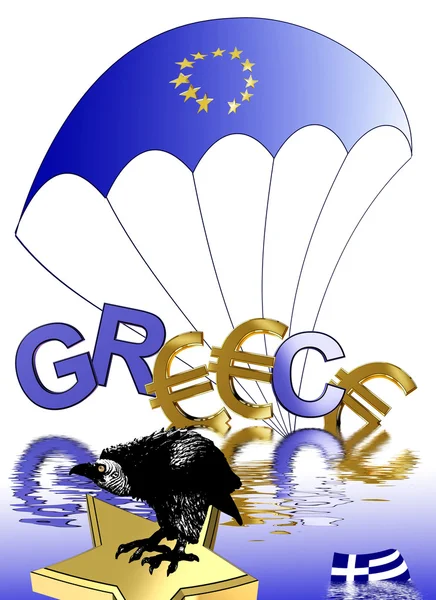 Euro crisis Greece — Stock Photo, Image