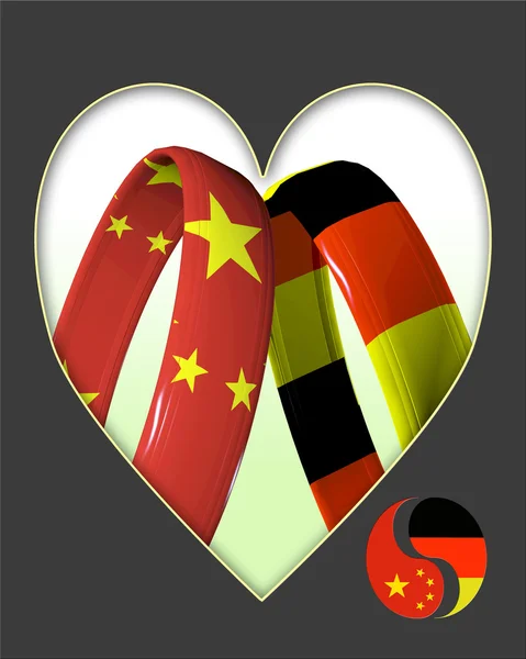Китай и Германия — стоковое фото