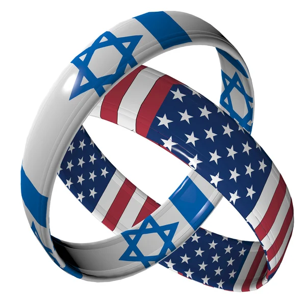 Израиль и Америка — стоковое фото