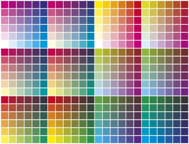 Vector color palette clipart