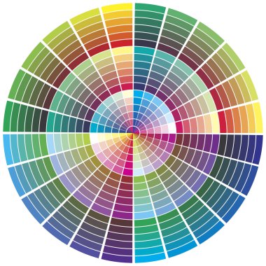 Vector color wheel clipart