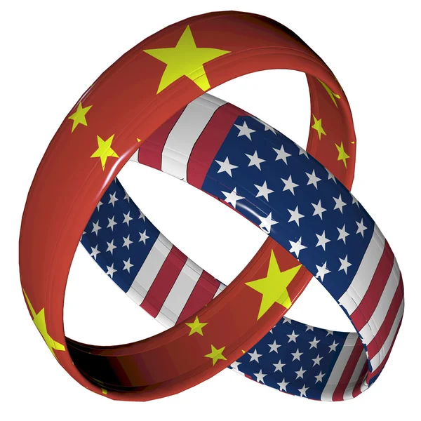 China und Amerika — Stockfoto