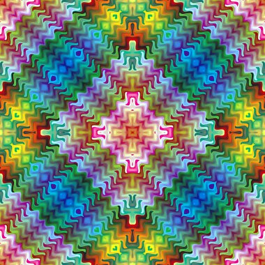 Abstract mosaic inspired by Maya culture clipart