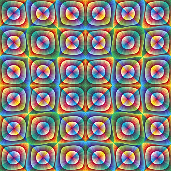 Ilustracja iluzja światłowodowych z wzór geometryczny — Zdjęcie stockowe