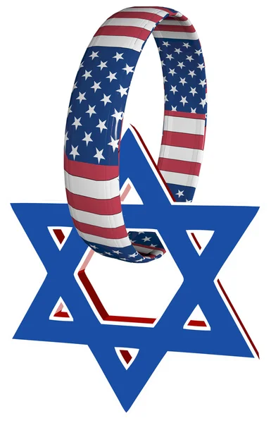 США та Ізраїлю — стокове фото