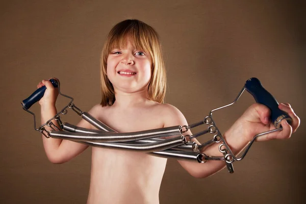 Estúdio de equipamento de ginástica infantil — Fotografia de Stock