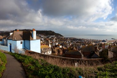 England South Coast view house cityscape clipart